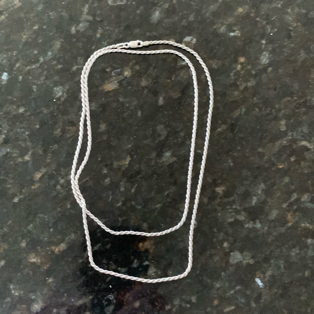 ASI Sterling Silver 1.7 mm Rope Chain 30” long
